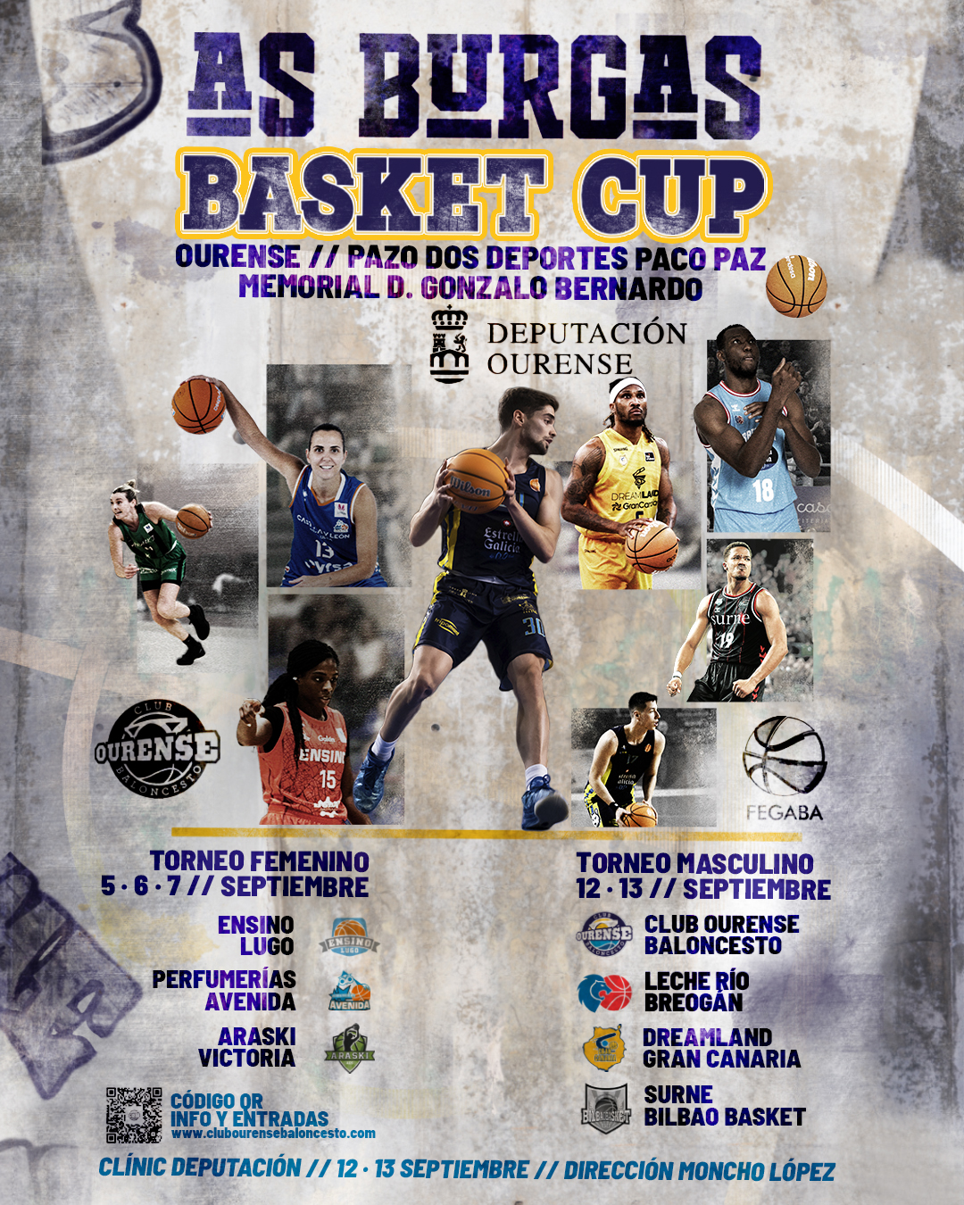 Sorteamos dous abonos para a As Burgas Basket Cup